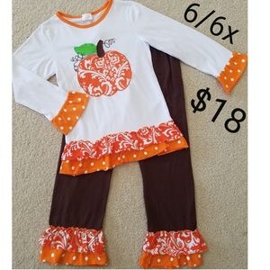 Pumpkin Boutique outfit size 6/6x
